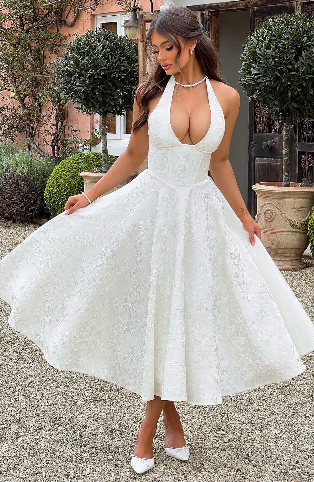 Esmeralda | Elegante Midi - jurk - bellanza