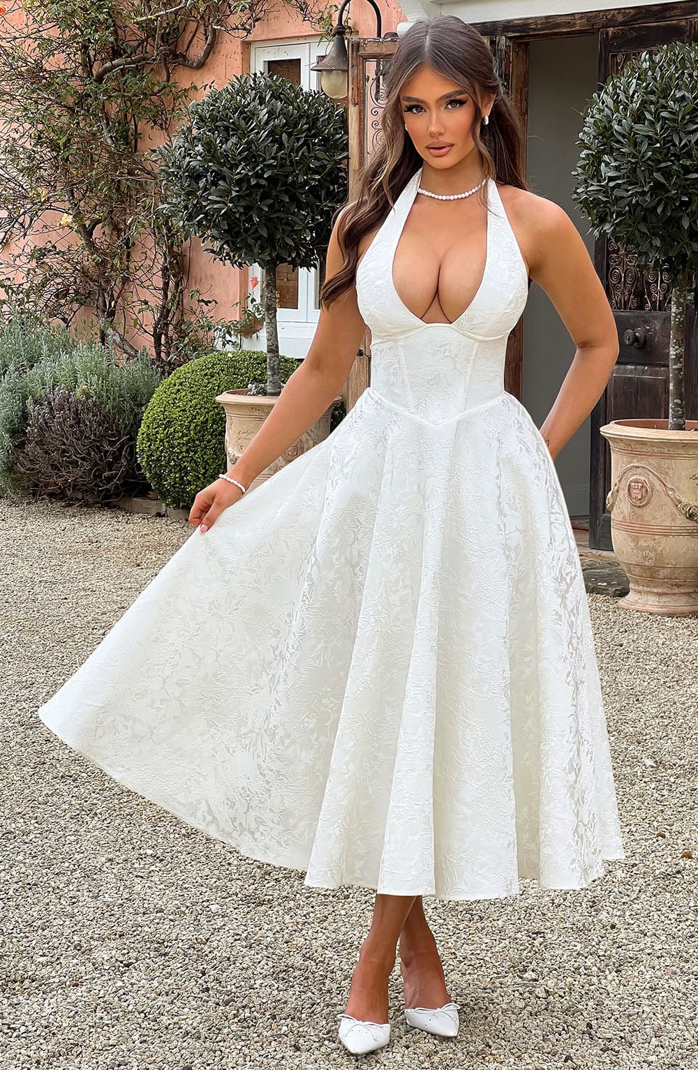 Esmeralda | Elegante Midi - jurk - bellanza