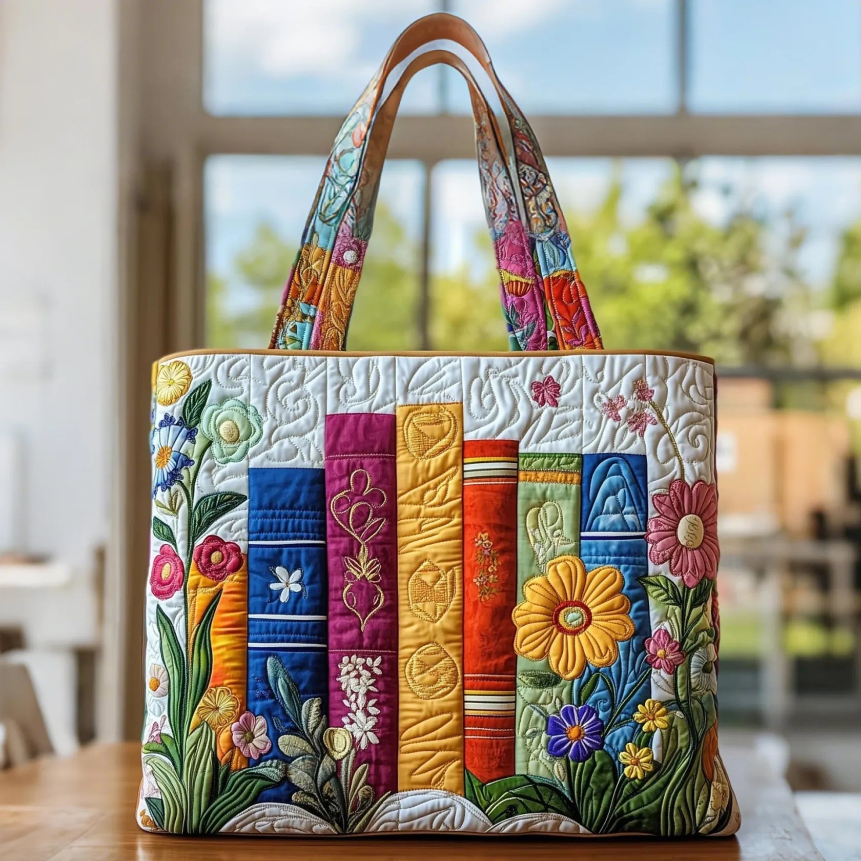 Fleur - Gevoerde Feestelijke Tote Tas - Bellanza