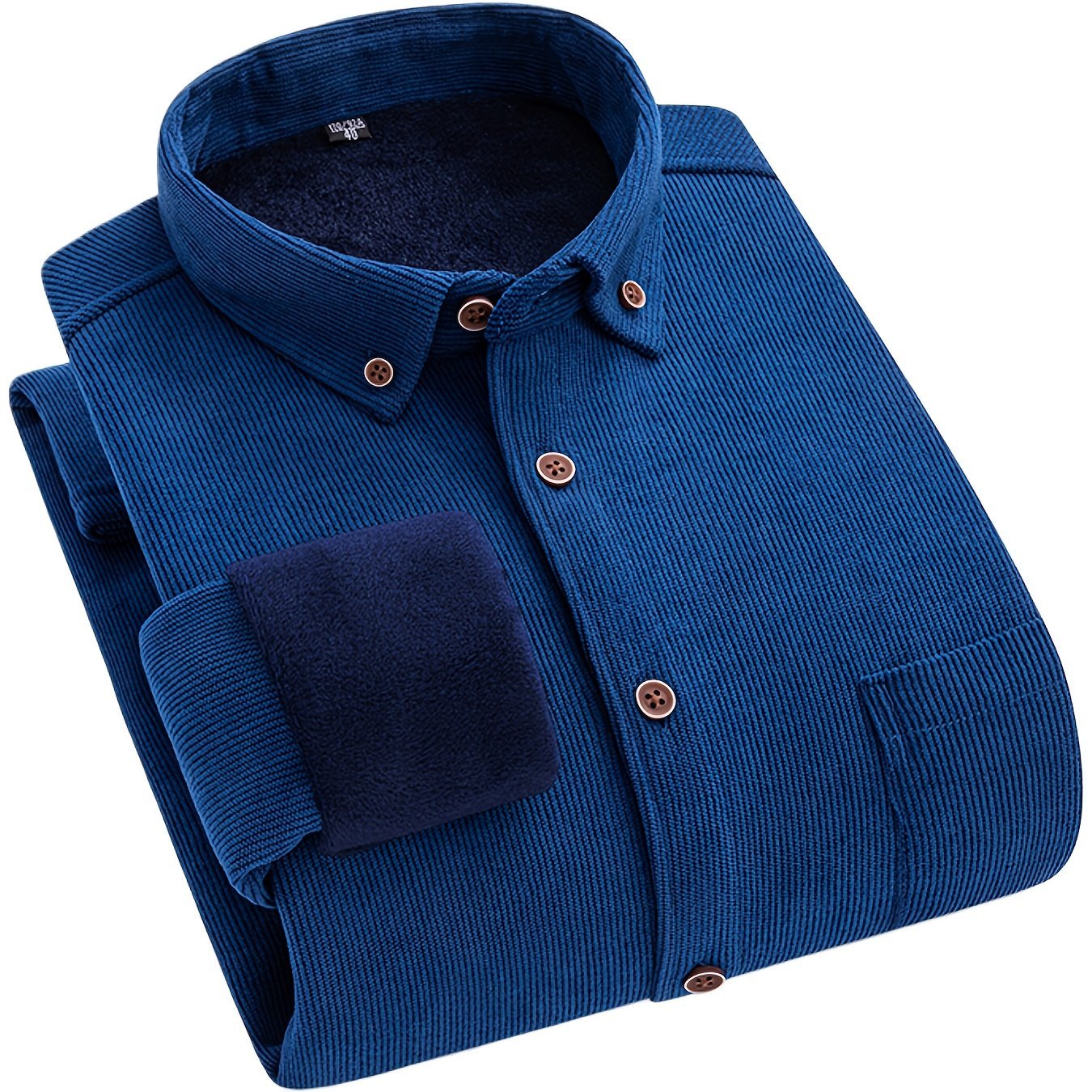 Flyn | Heren corduroy shirt met warme fleecevoering - Bellanza