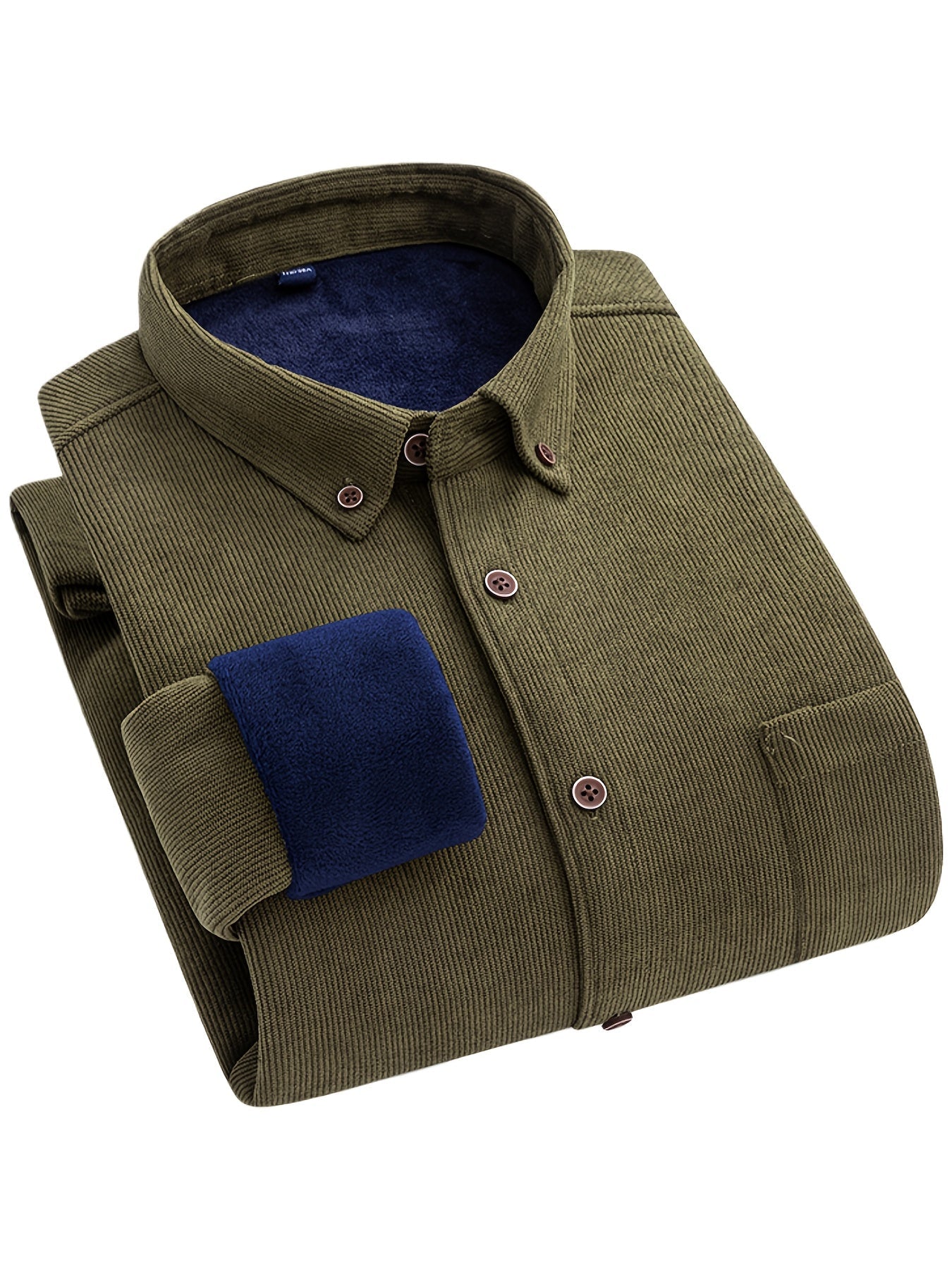 Flyn | Heren corduroy shirt met warme fleecevoering - Bellanza