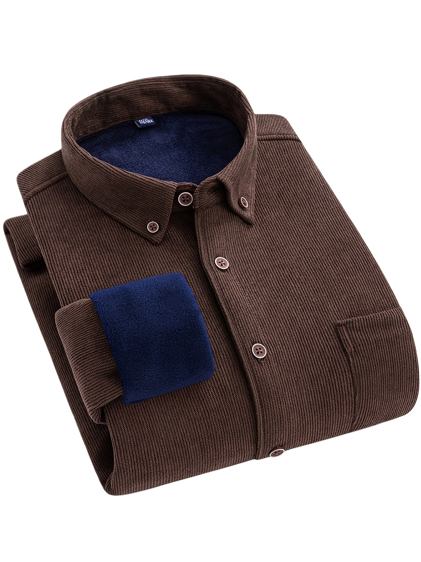 Flyn | Heren corduroy shirt met warme fleecevoering - Bellanza