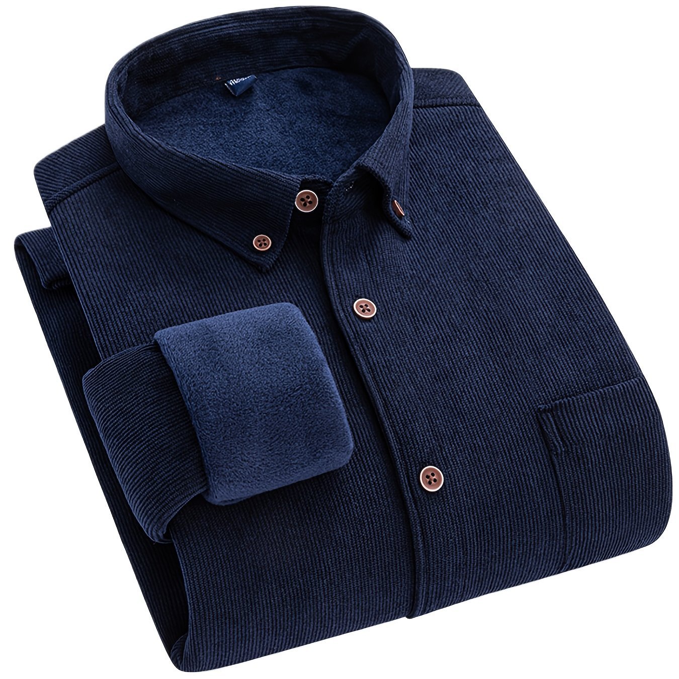 Flyn | Heren corduroy shirt met warme fleecevoering - Bellanza