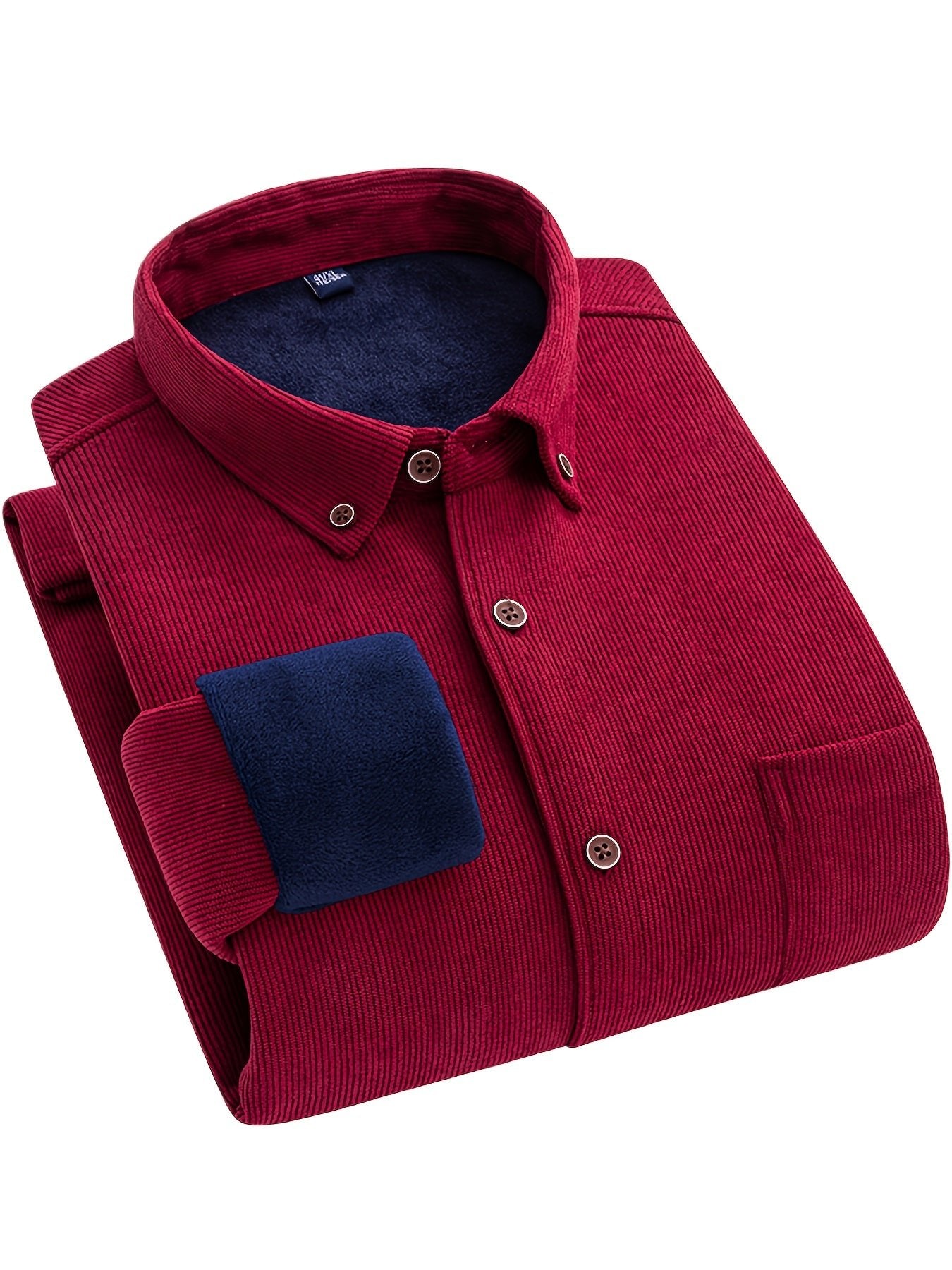 Flyn | Heren corduroy shirt met warme fleecevoering - Bellanza