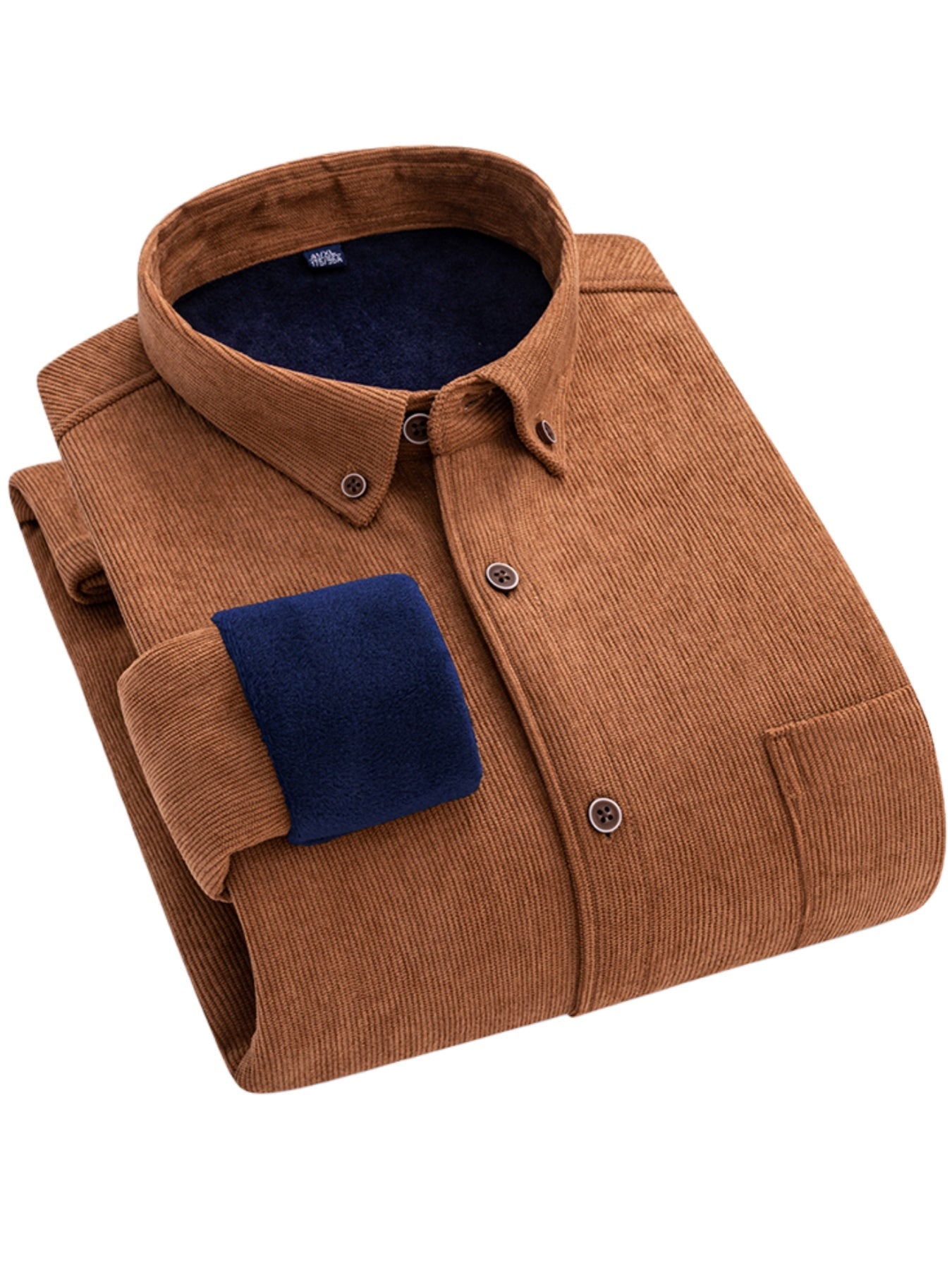 Flyn | Heren corduroy shirt met warme fleecevoering - Bellanza