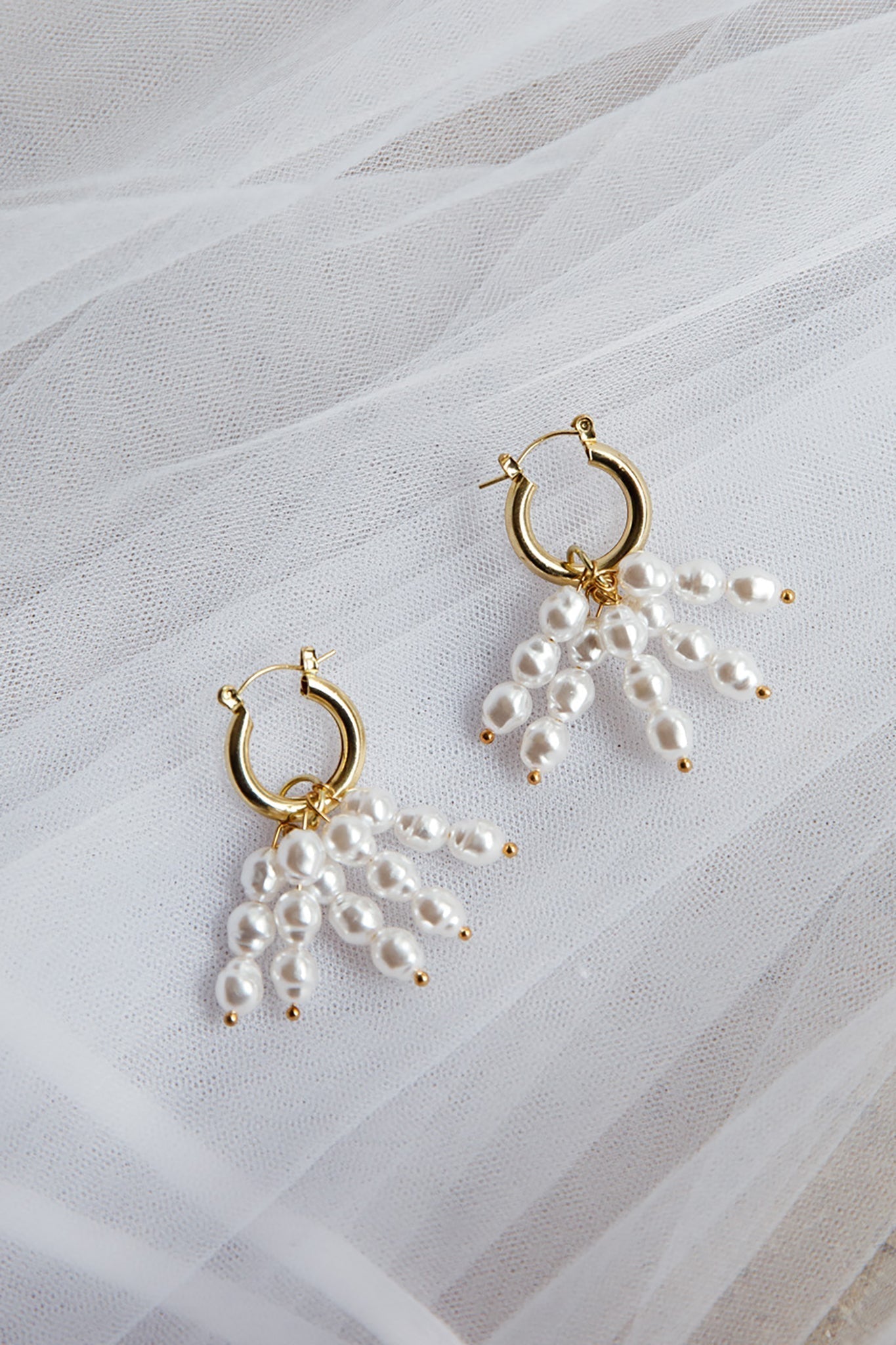 Forever Pearls Gouden Oorbellen - Bellanza