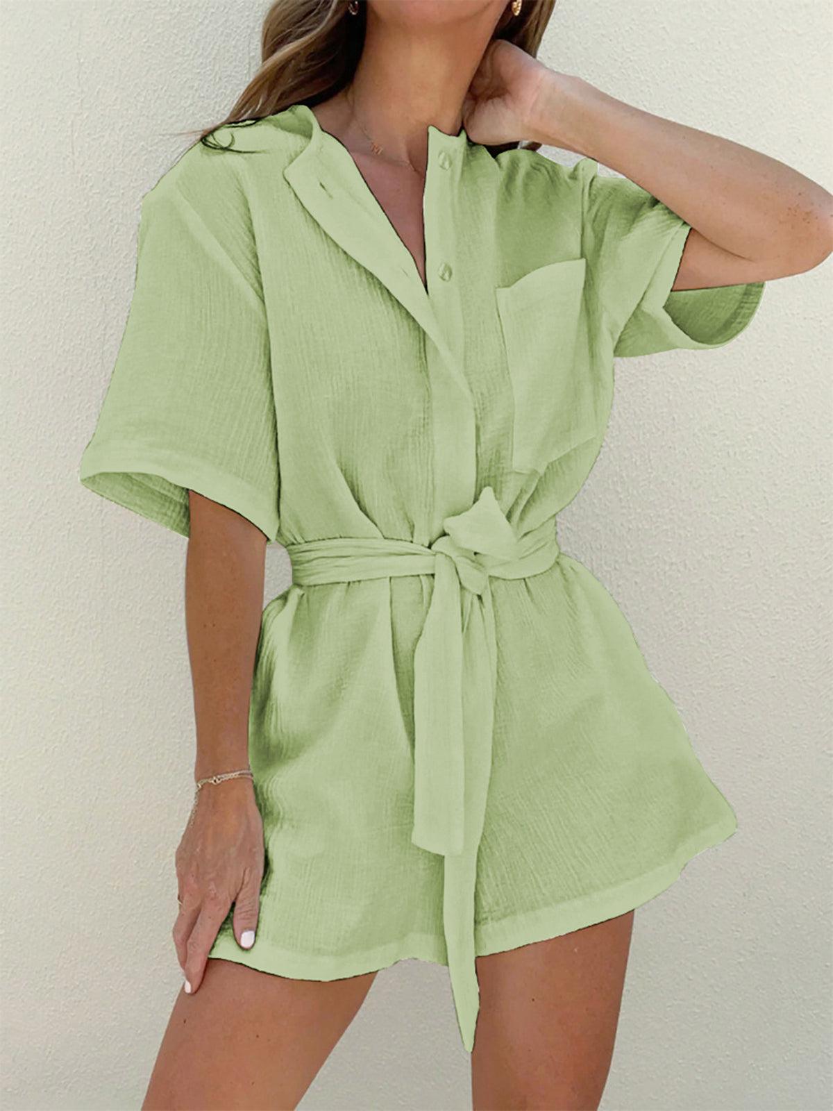 Geknoopt Katoenen Jumpsuit - bellanza