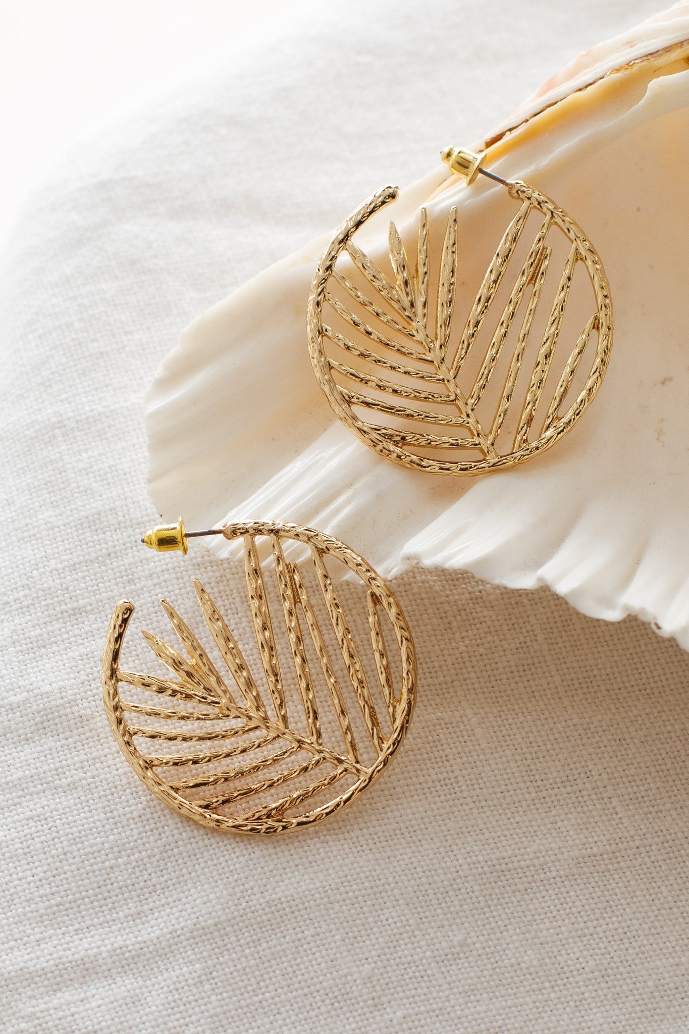 Gouden Island Breeze Creolen - Bellanza