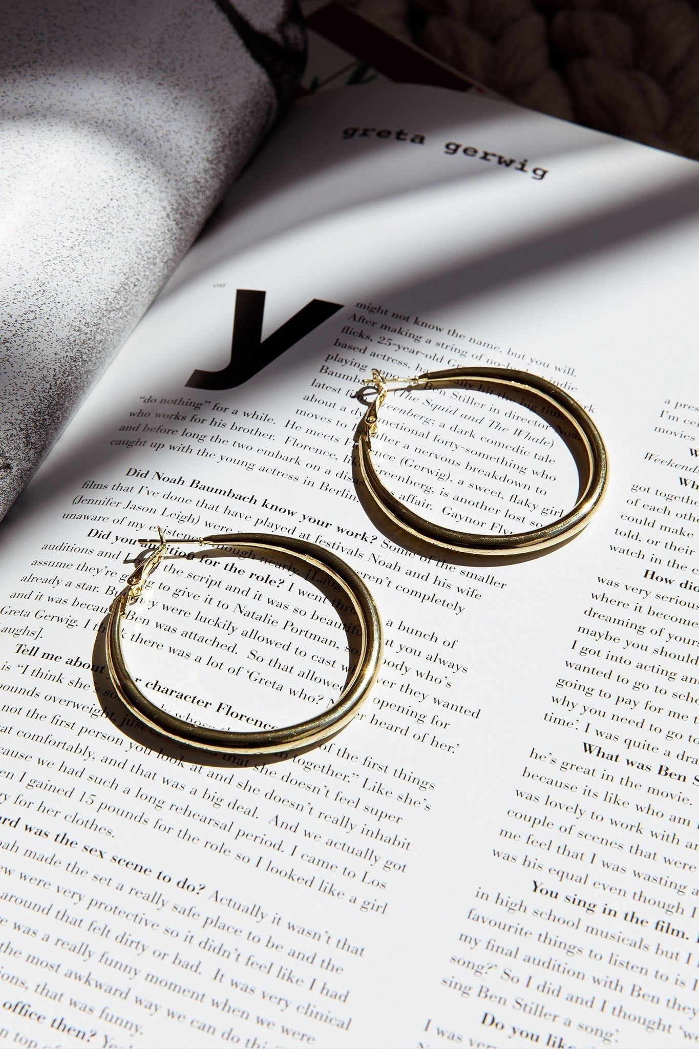Grote Gouden Hoops Oorbellen Hailey - Bellanza