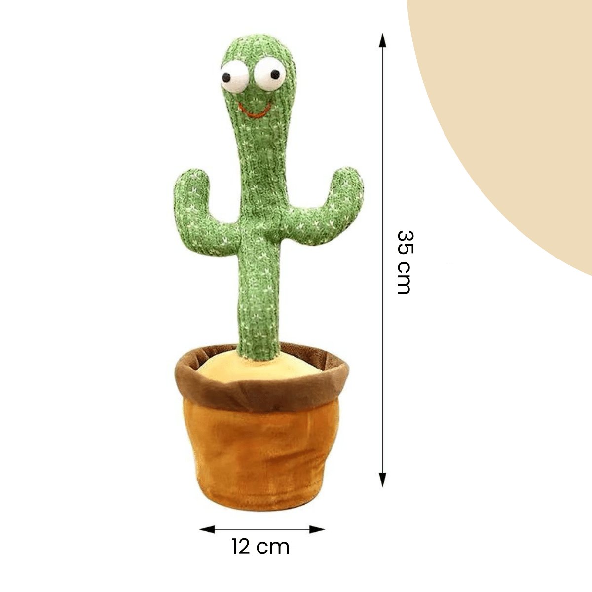 Happy Cactus™ - Reageert op geluid - De pratende cactus - bellanza