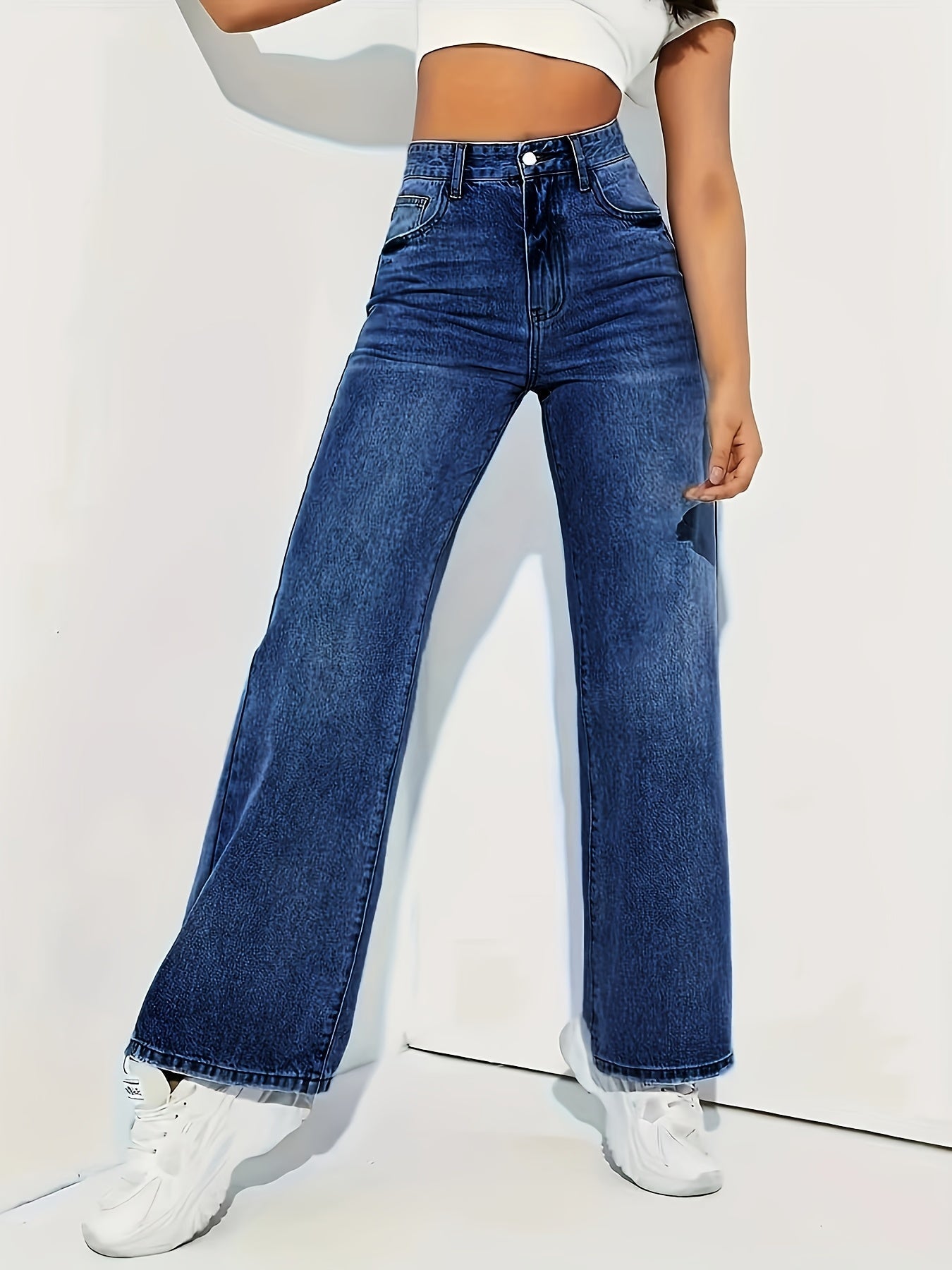 Icah | Stretch jeans met rechte pijpen voor dames - Bellanza