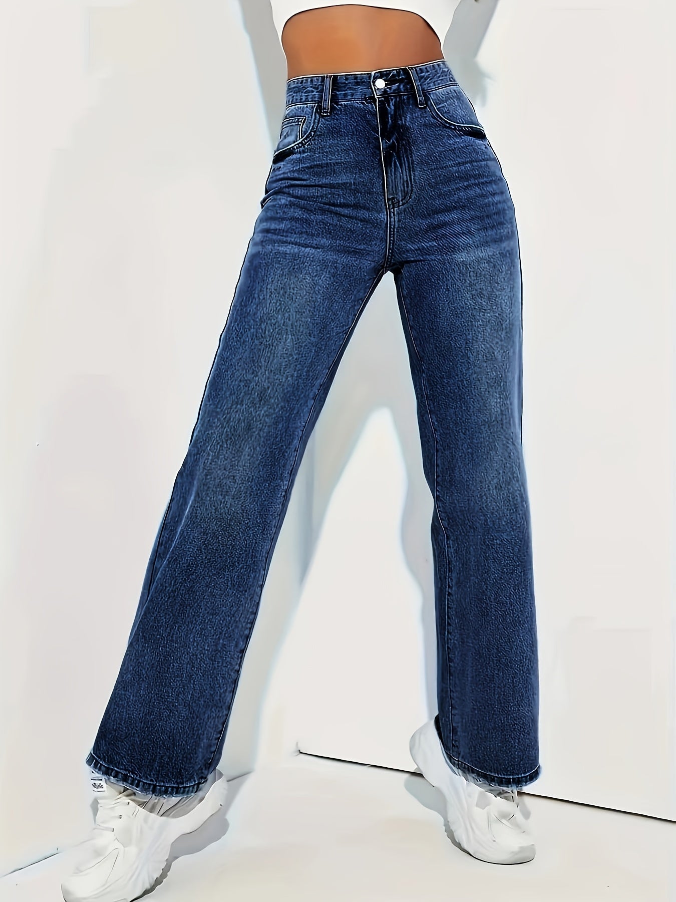 Icah | Stretch jeans met rechte pijpen voor dames - Bellanza