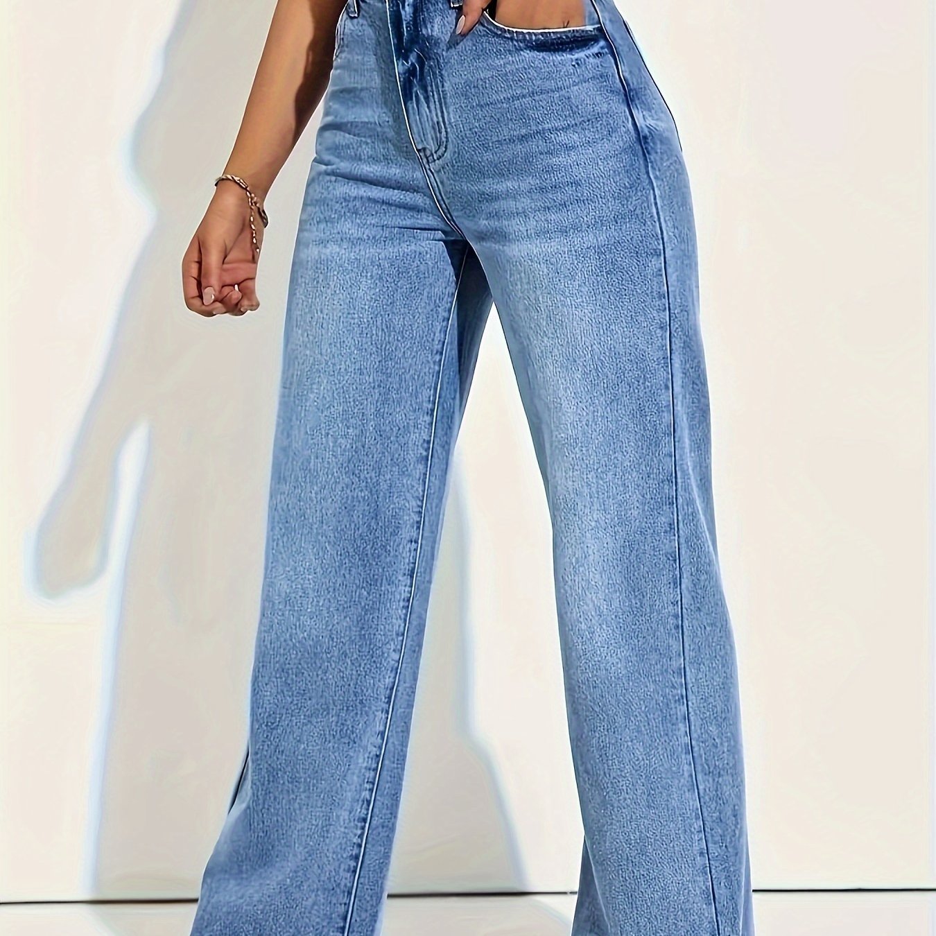 Icah | Stretch jeans met rechte pijpen voor dames - Bellanza