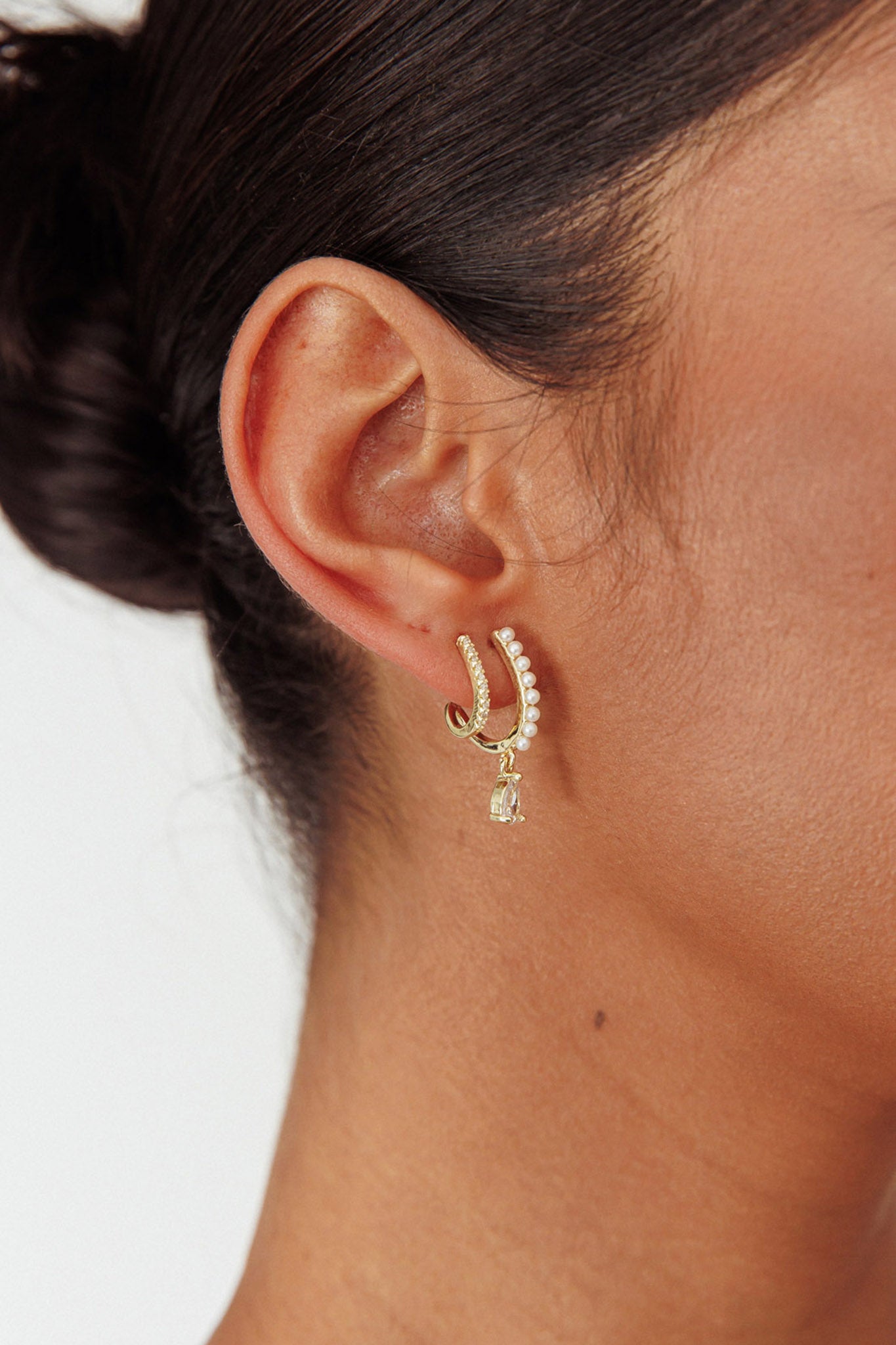 Illusion Double Piercing Dawn Oorbellen - Bellanza