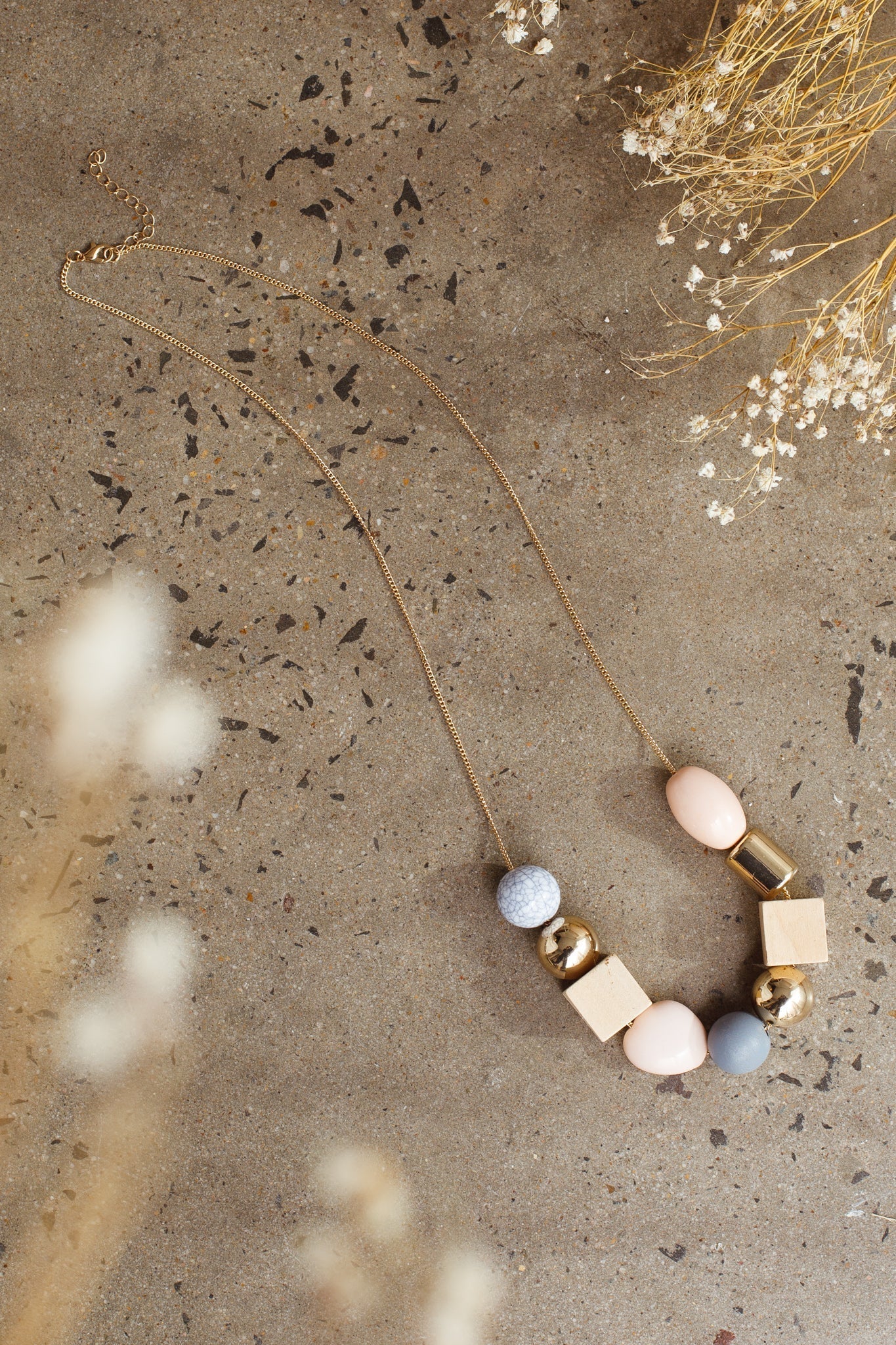 Imogen Mix Roze Parels Collier - Bellanza