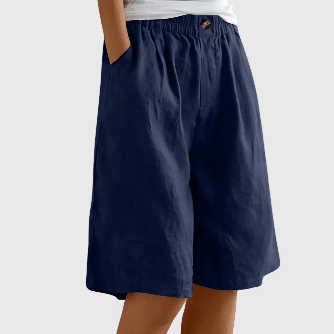 Indy | Elegante korte broek met relaxte pasvorm - Bellanza
