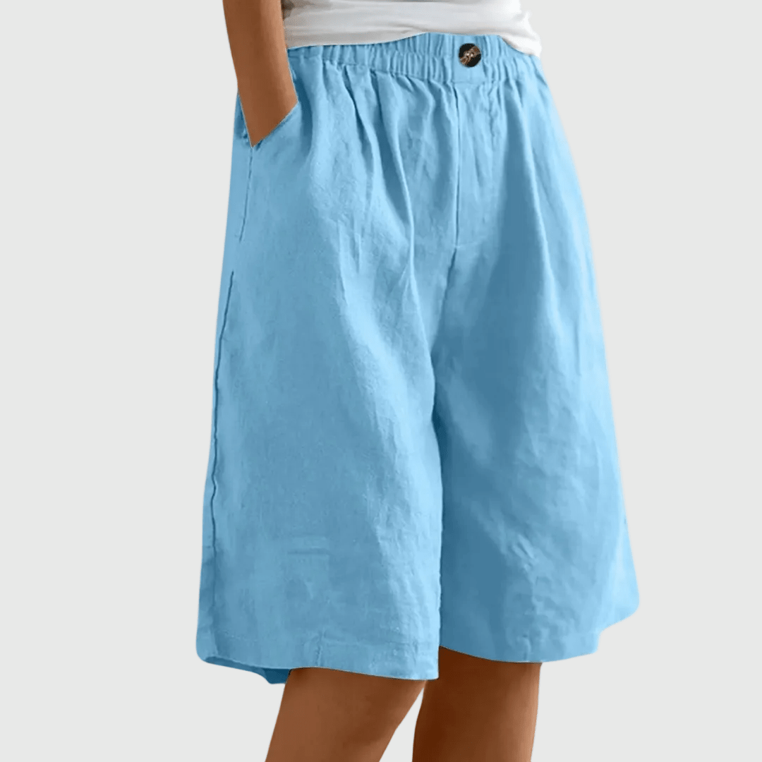 Indy | Elegante korte broek met relaxte pasvorm - Bellanza