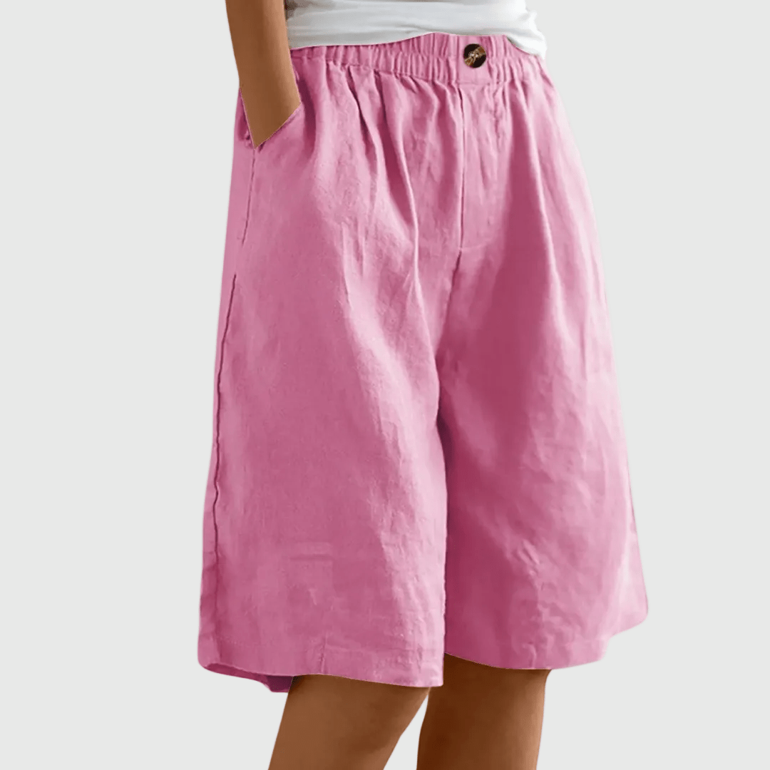 Indy | Elegante korte broek met relaxte pasvorm - Bellanza