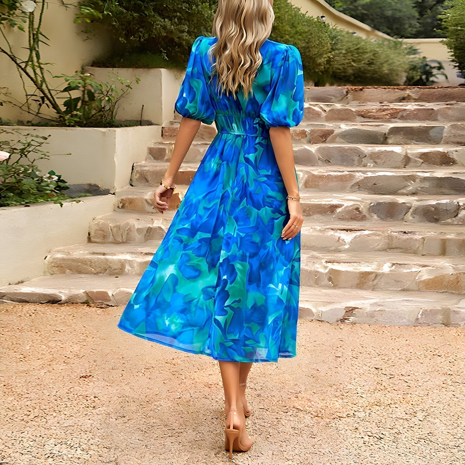 Jenny - Midi - jurk met V - hals - bellanza