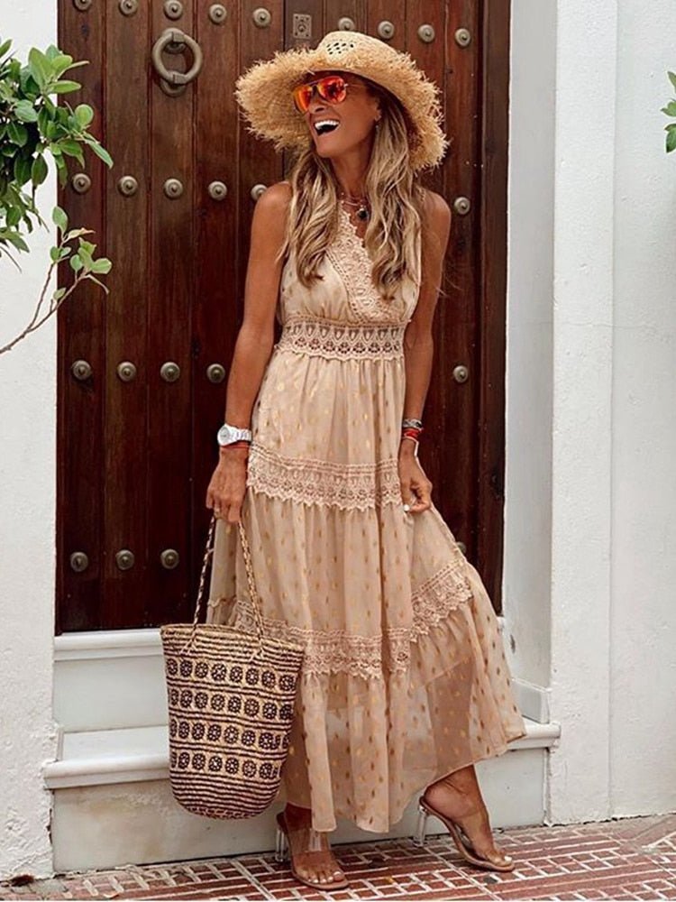 Joanna | Boho Maxikleed - bellanza