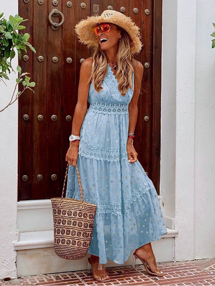 Joanna | Boho Maxikleed - bellanza