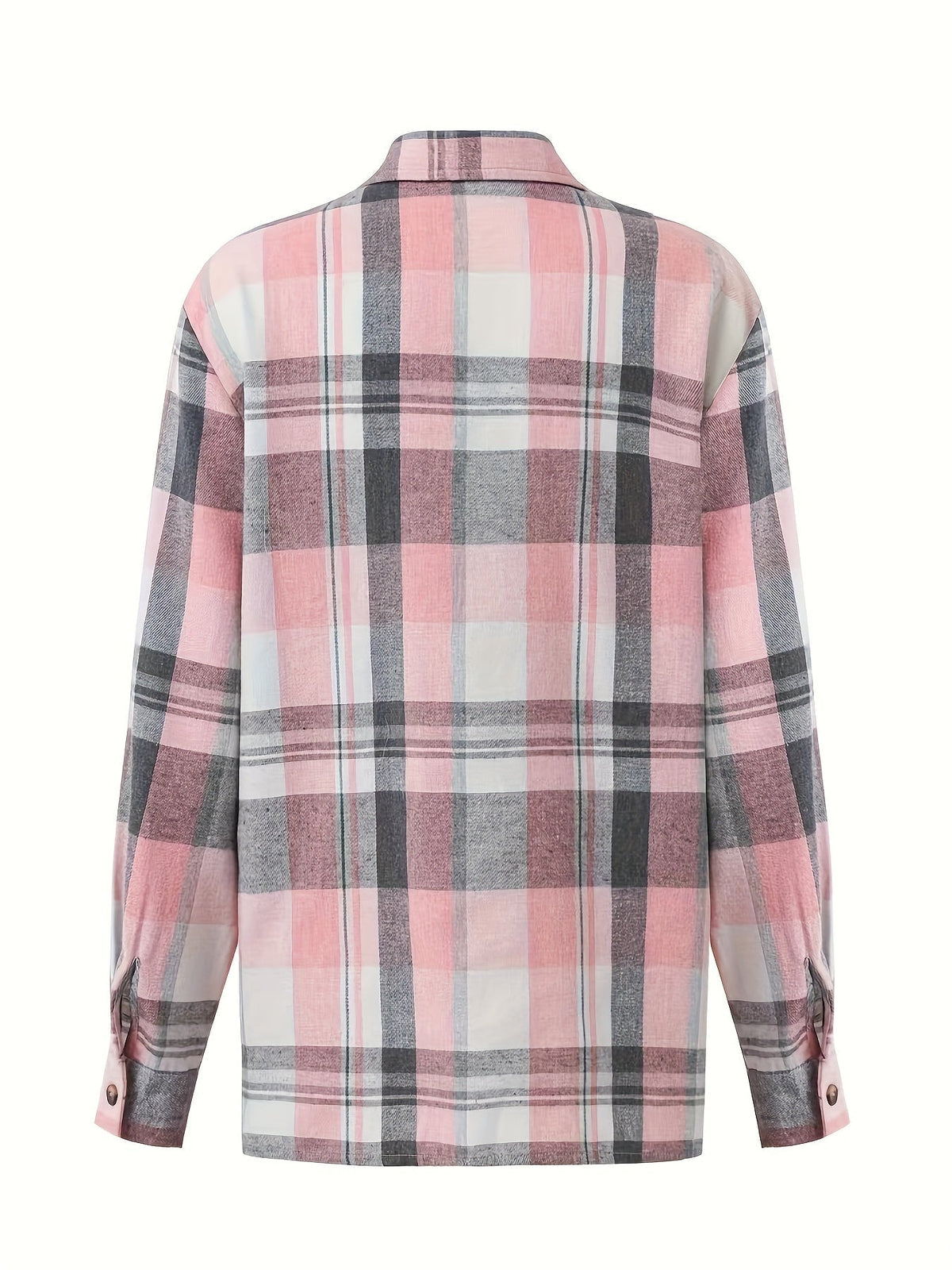 Jolanda | Elegante Geruite Zomer Blouse met Lange Mouwen - Bellanza