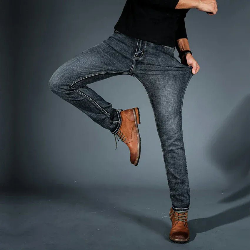 Kian | Slanke & stretch denim broek voor heren - Bellanza