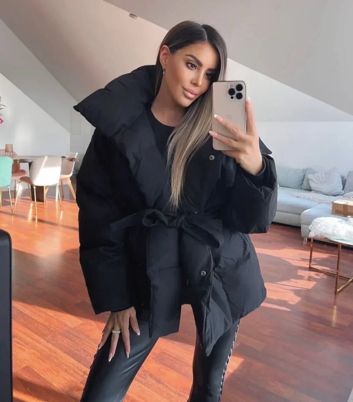 Laluna® | Elegante Gewatteerde Jas - Bellanza