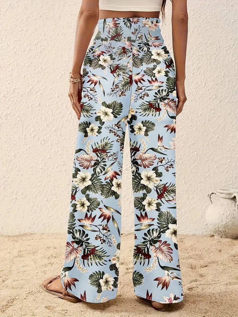 Léonie™ | Luchtige Dames Zomerbroek met Unieke Bloemenprint - bellanza