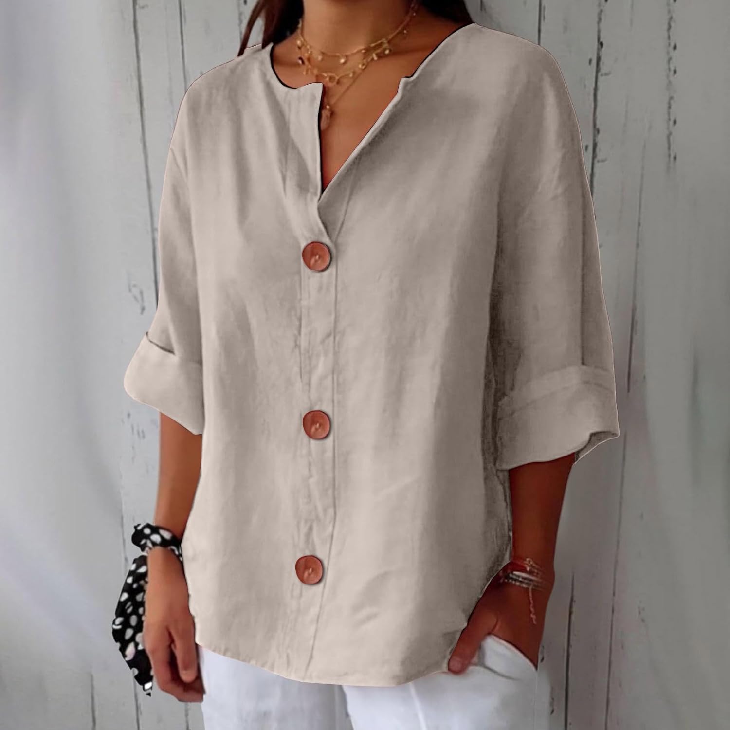 Lisa - Casual Dames Blouse - bellanza