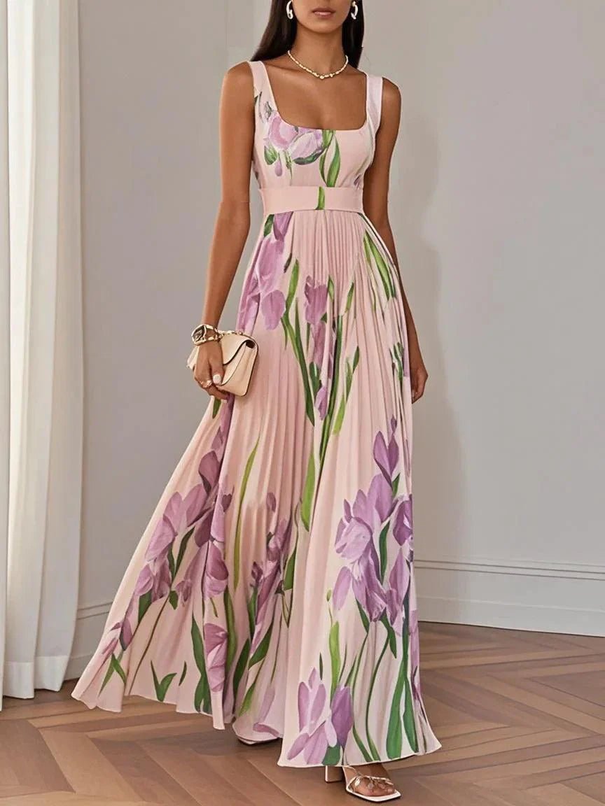 Liviana | Plissé Maxi - jurk - bellanza