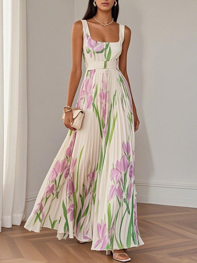 Liviana | Plissé Maxi - jurk - bellanza