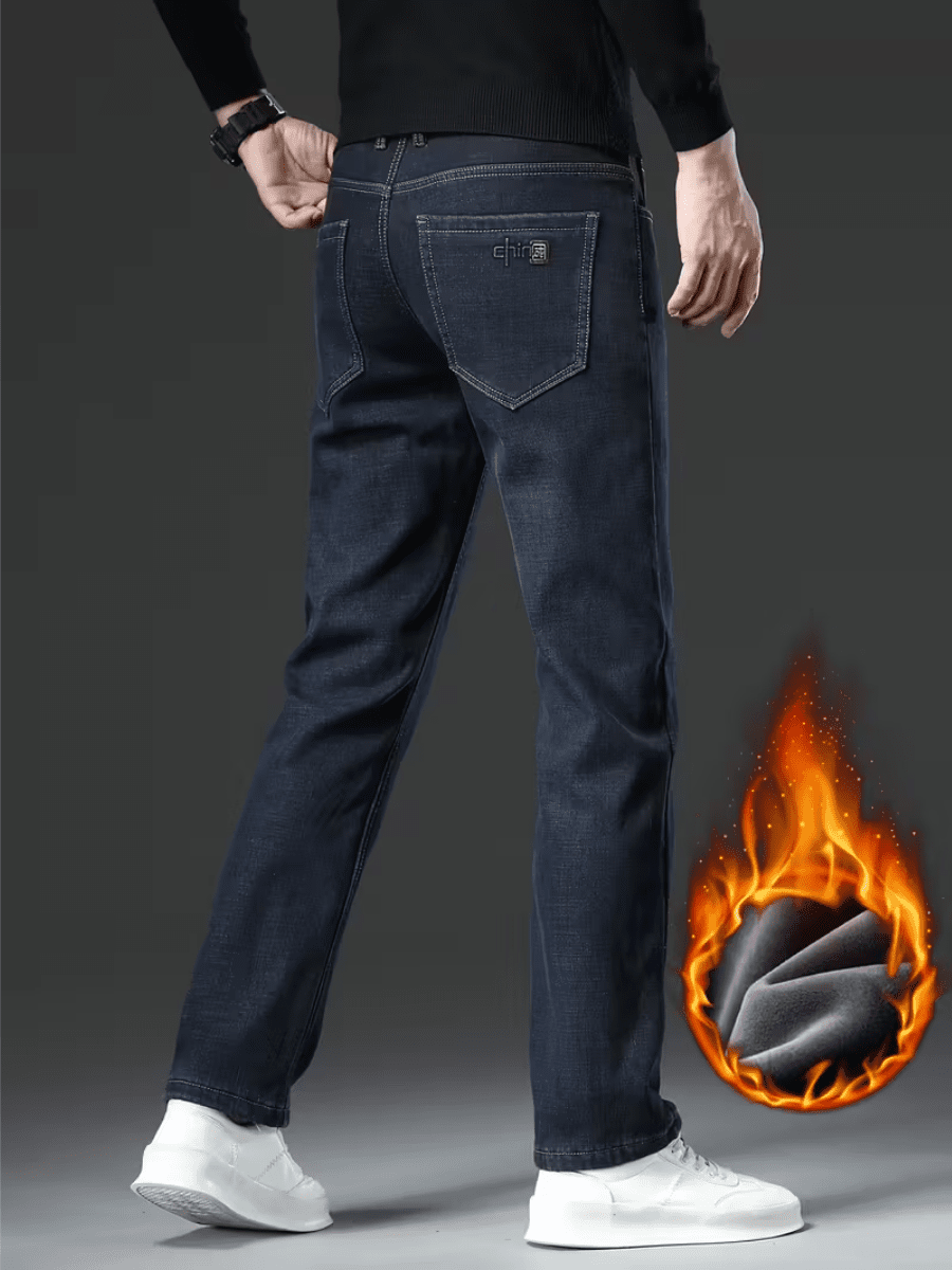 Loak | Stijlvolle en Comfortabele Katoenen Fleece Jeans voor Heren - Bellanza
