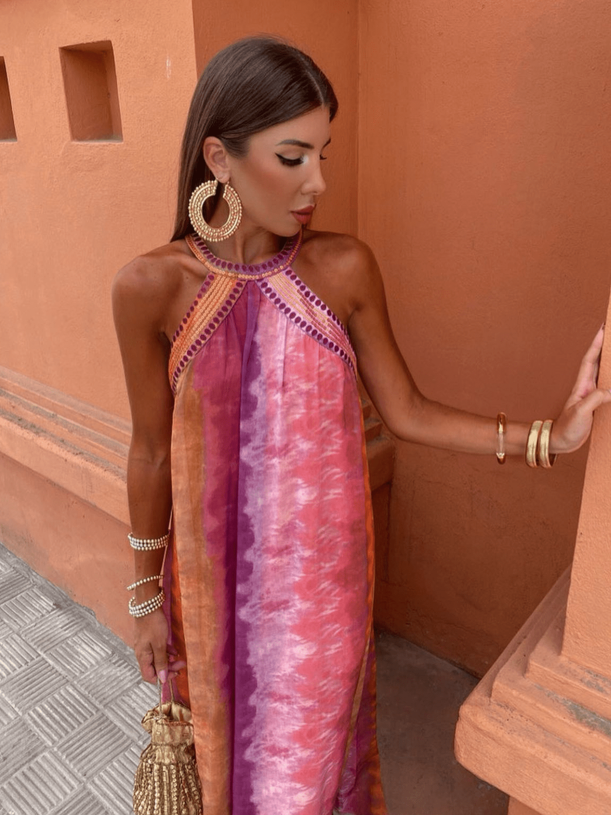Luciana™ | Zomerjurk met ombre - effect - bellanza