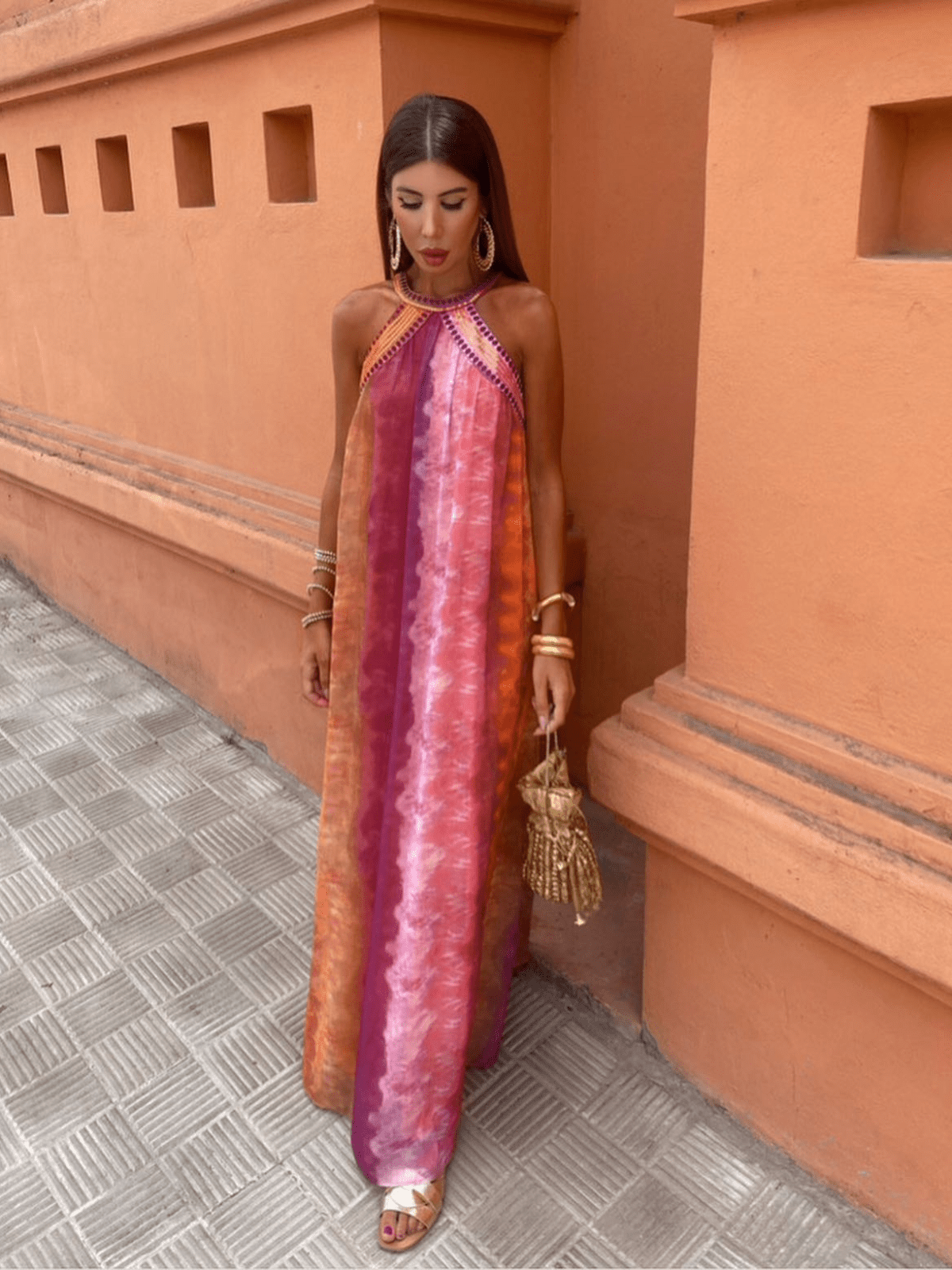 Luciana™ | Zomerjurk met ombre - effect - bellanza