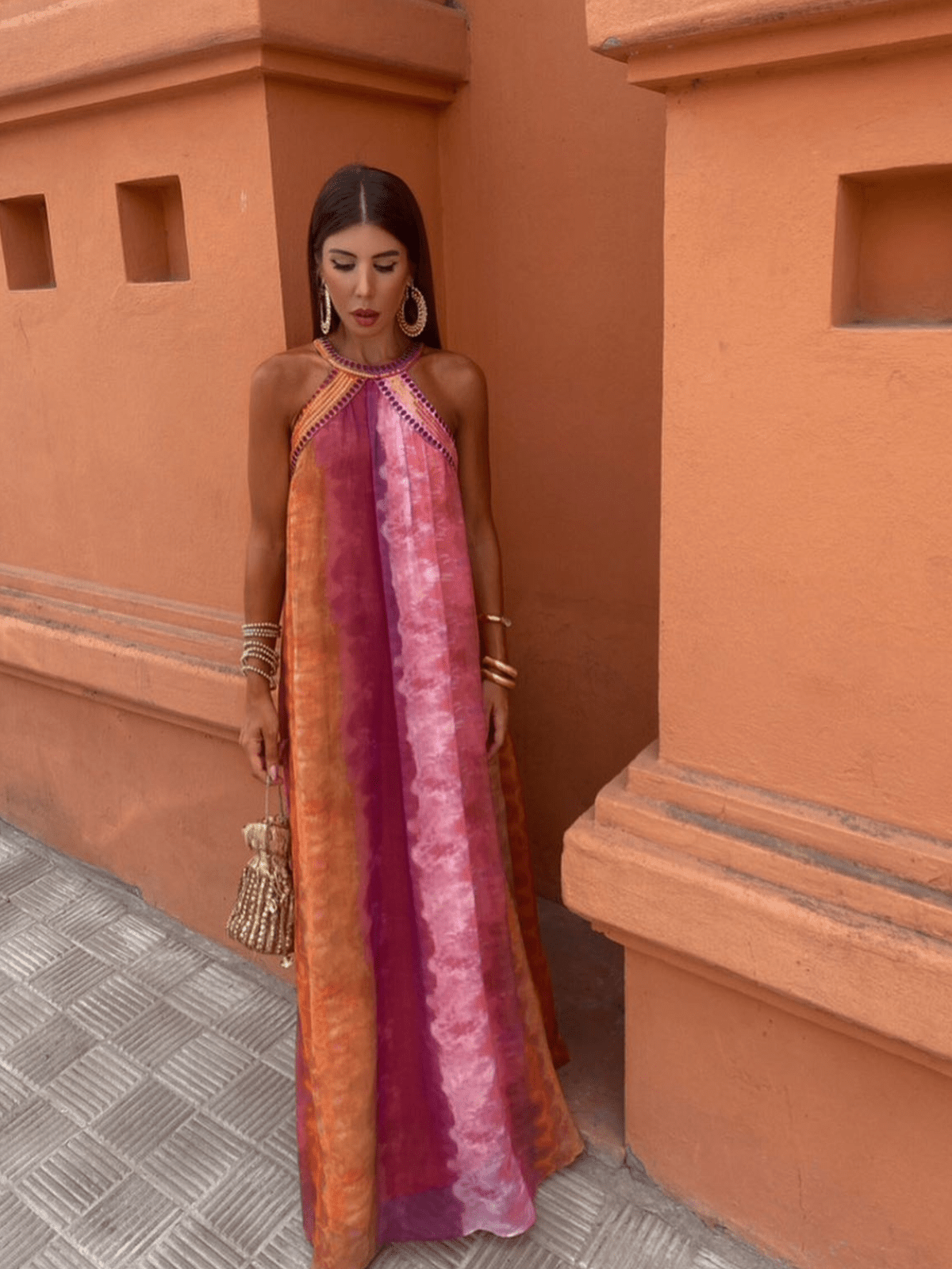 Luciana™ | Zomerjurk met ombre - effect - bellanza