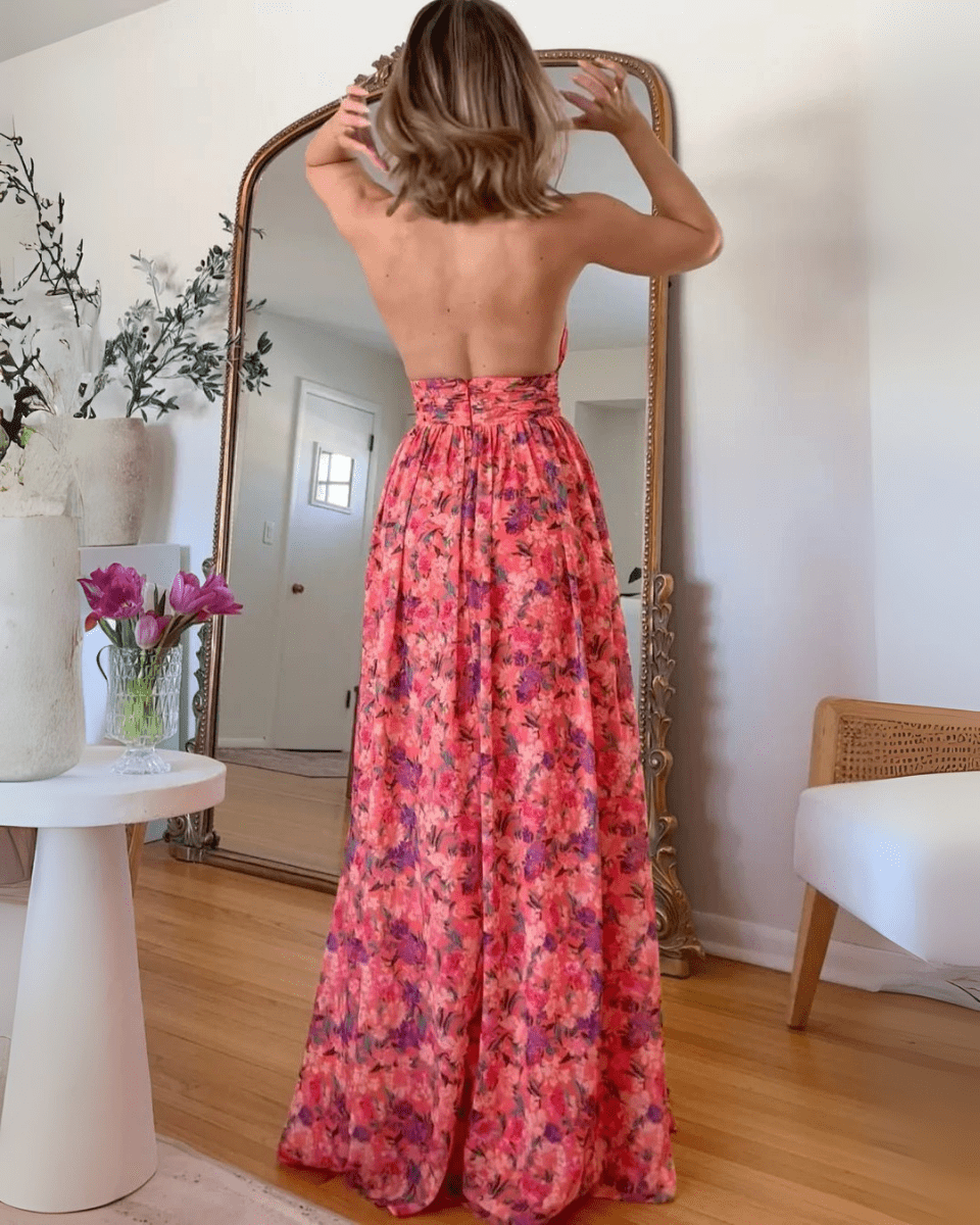 Luna™ | Maxi Jurk met Bloemenprint - bellanza