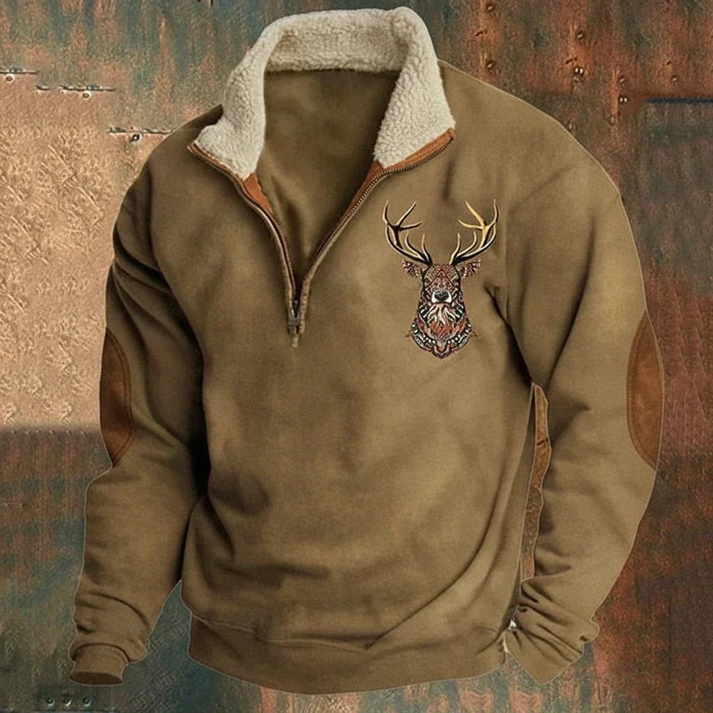 Magnus | Stijlvolle en Comfortabele Heren Trui met Warme Fleece Kraag - Bellanza