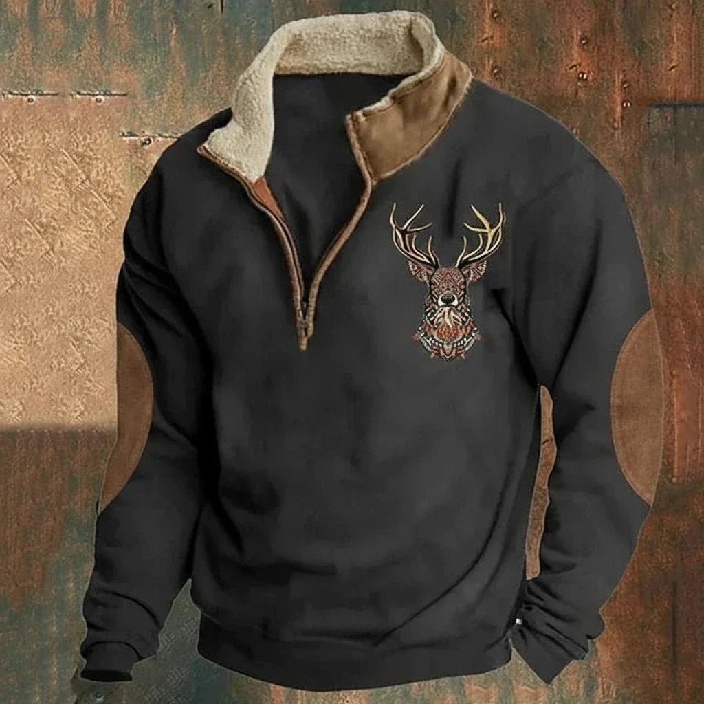 Magnus | Stijlvolle en Comfortabele Heren Trui met Warme Fleece Kraag - Bellanza