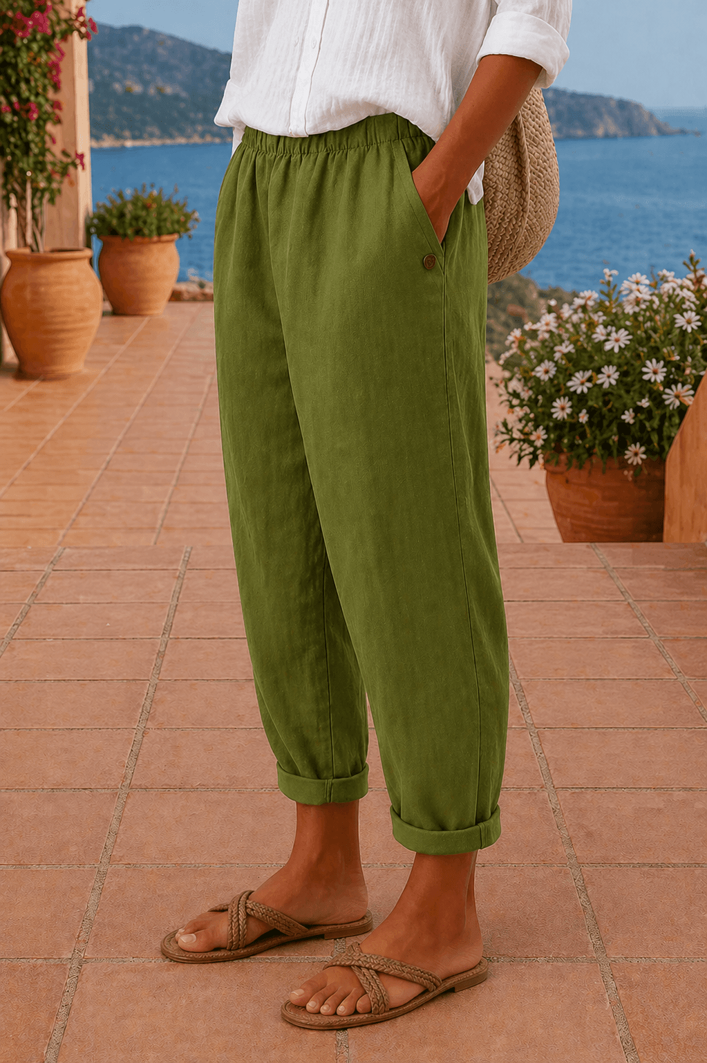 Maja | Comfortabele vloeiende broek - Bellanza