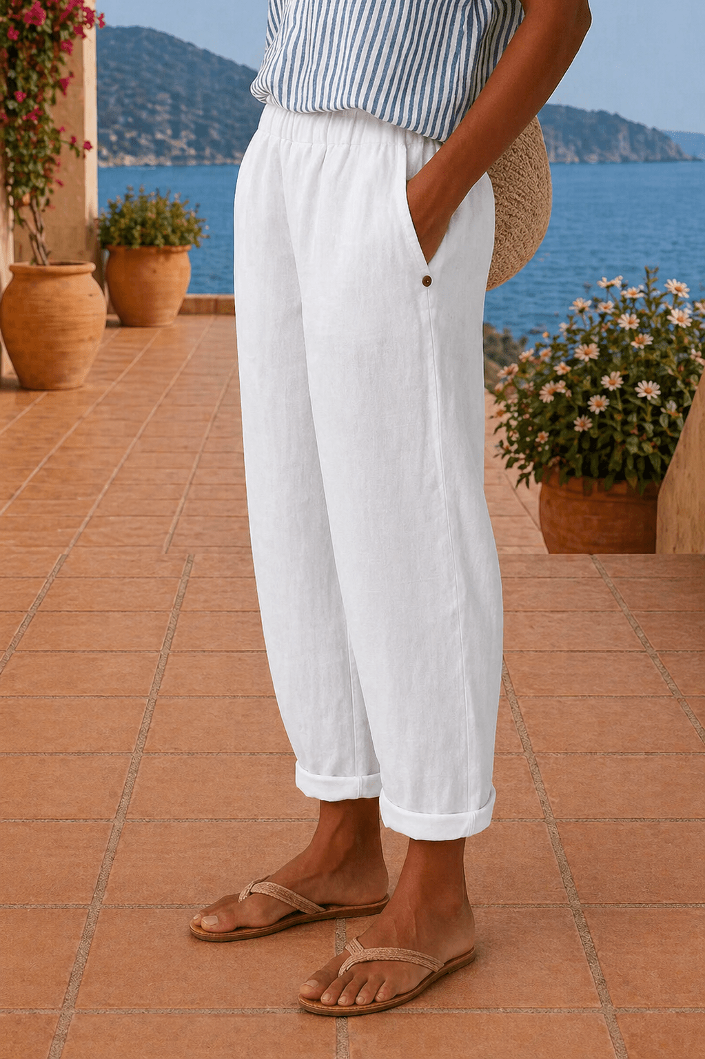 Maja | Comfortabele vloeiende broek - Bellanza
