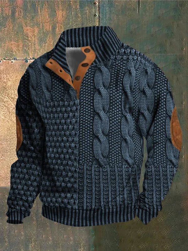 Marco | Casual 3D Geprinte Heren Trui - Bellanza