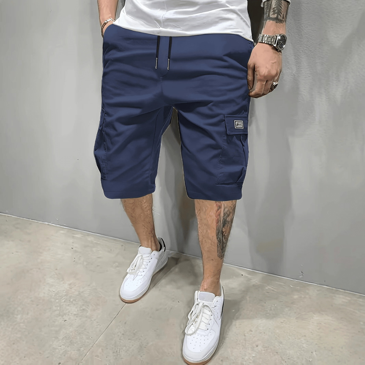 Marcus | Casual Heren Cargoshorts - Bellanza
