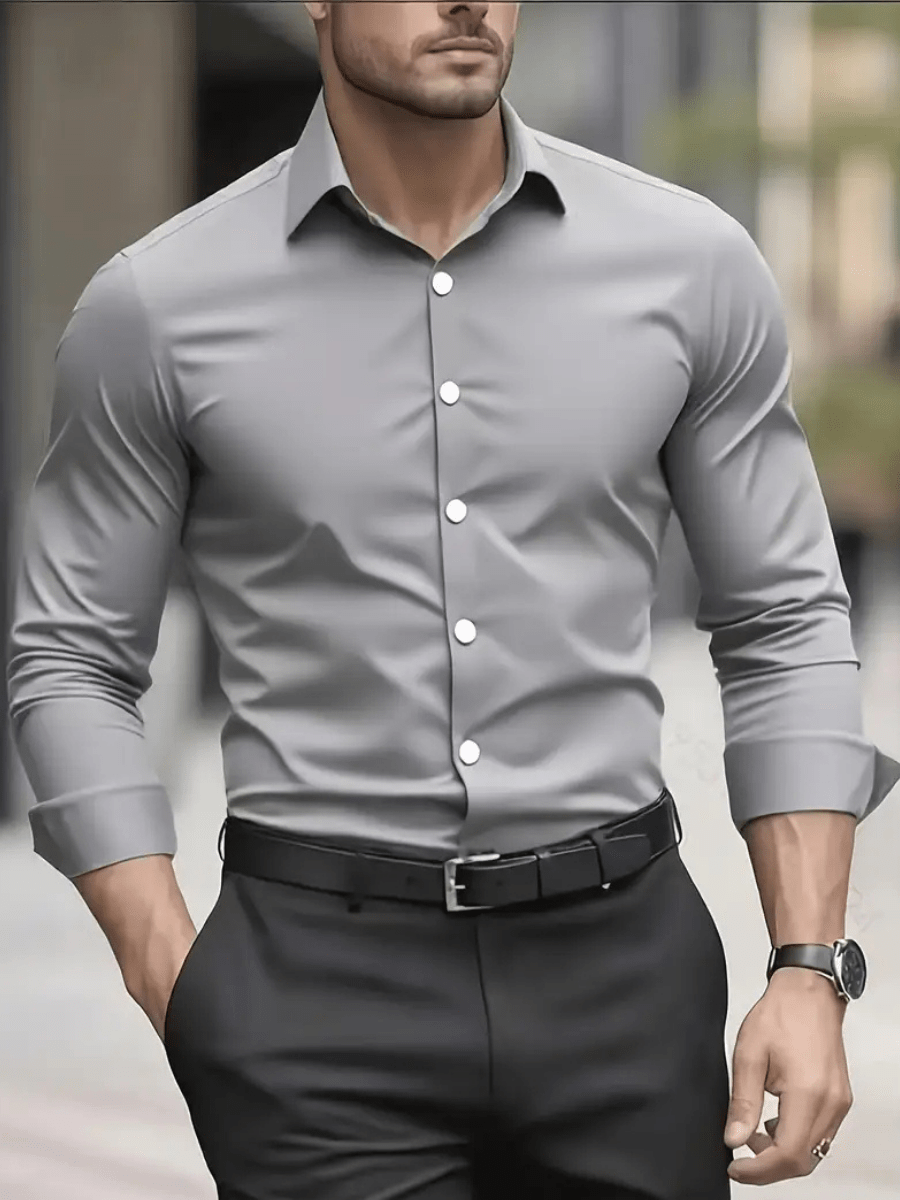 Marcus | Premium Heren Stretchoverhemd - Bellanza