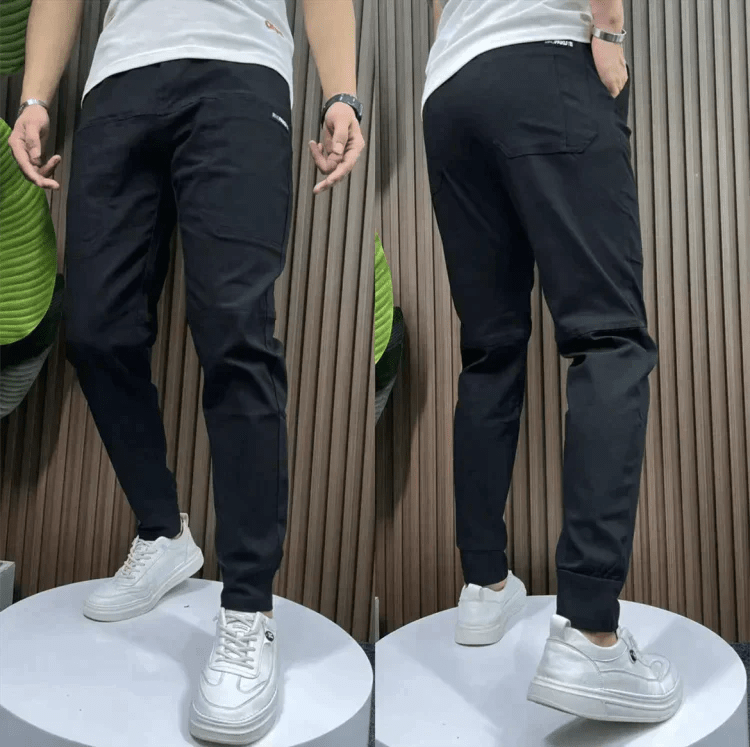 Maurits | Stretch Cargo Broek met Praktische Zakken - Bellanza