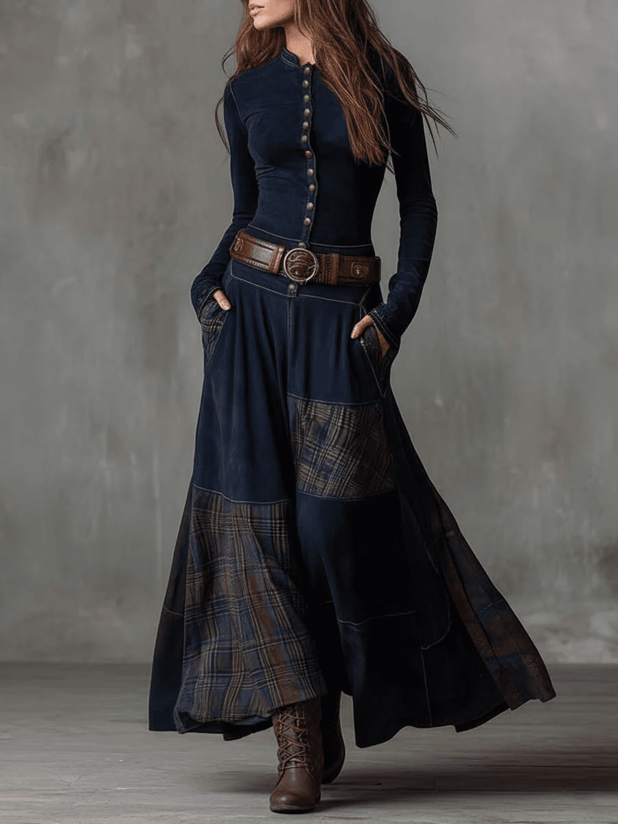 Michelle™ - Suède jurk met riem - Bellanza