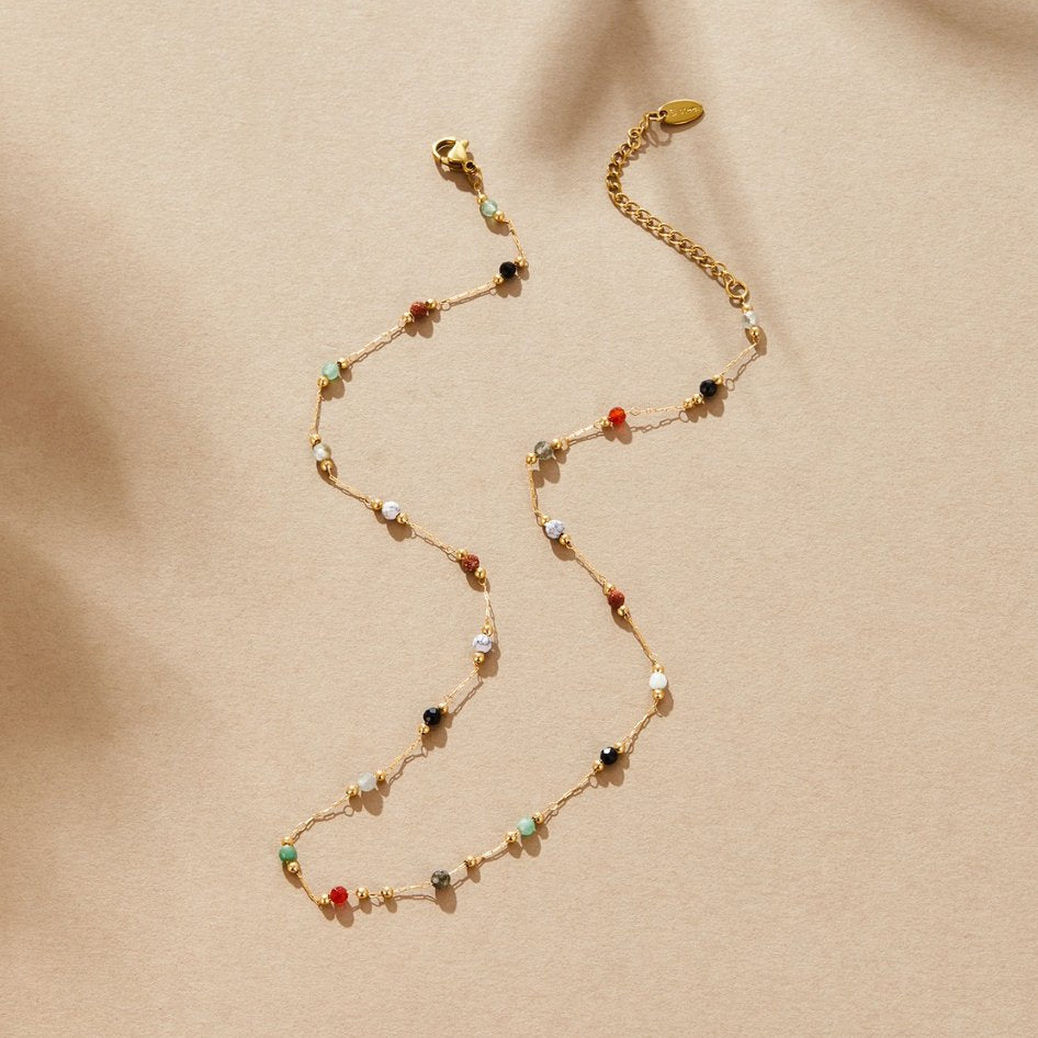 Minimalistische Collier met Steen - Bellanza