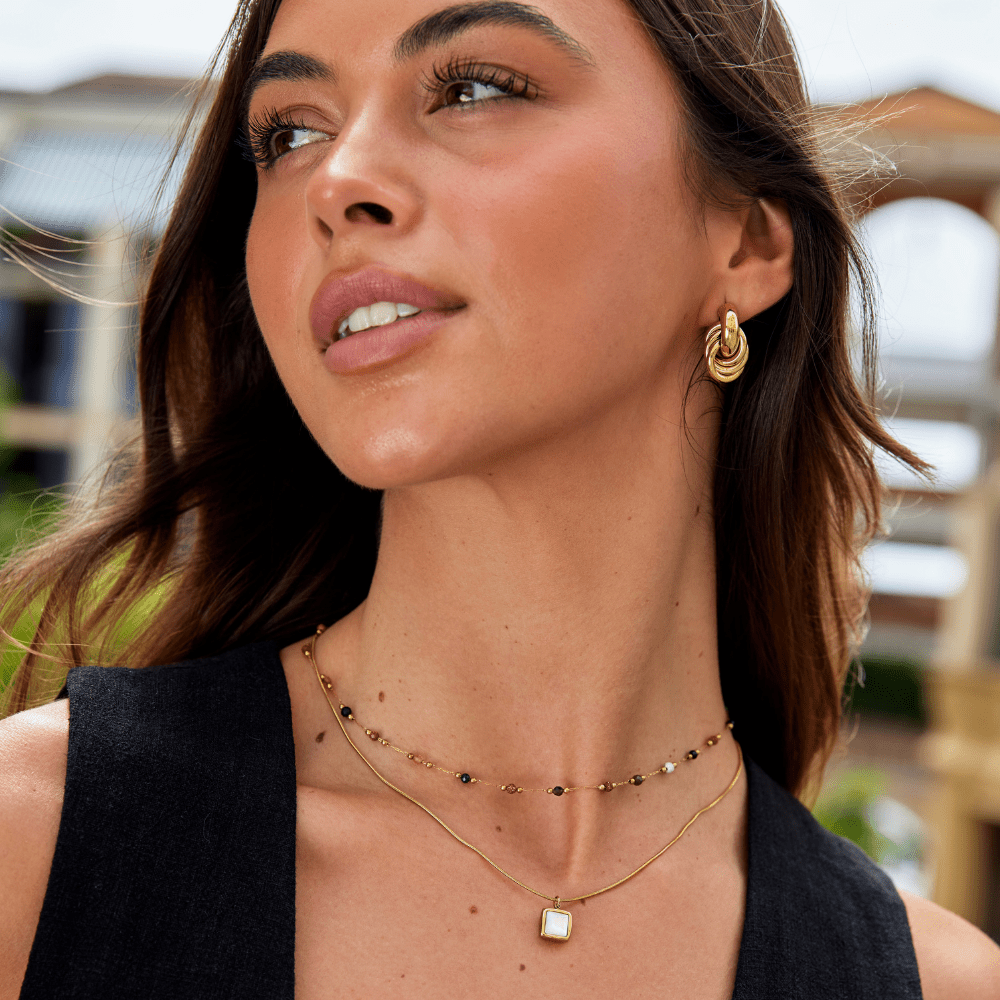 Minimalistische Collier met Steen - Bellanza