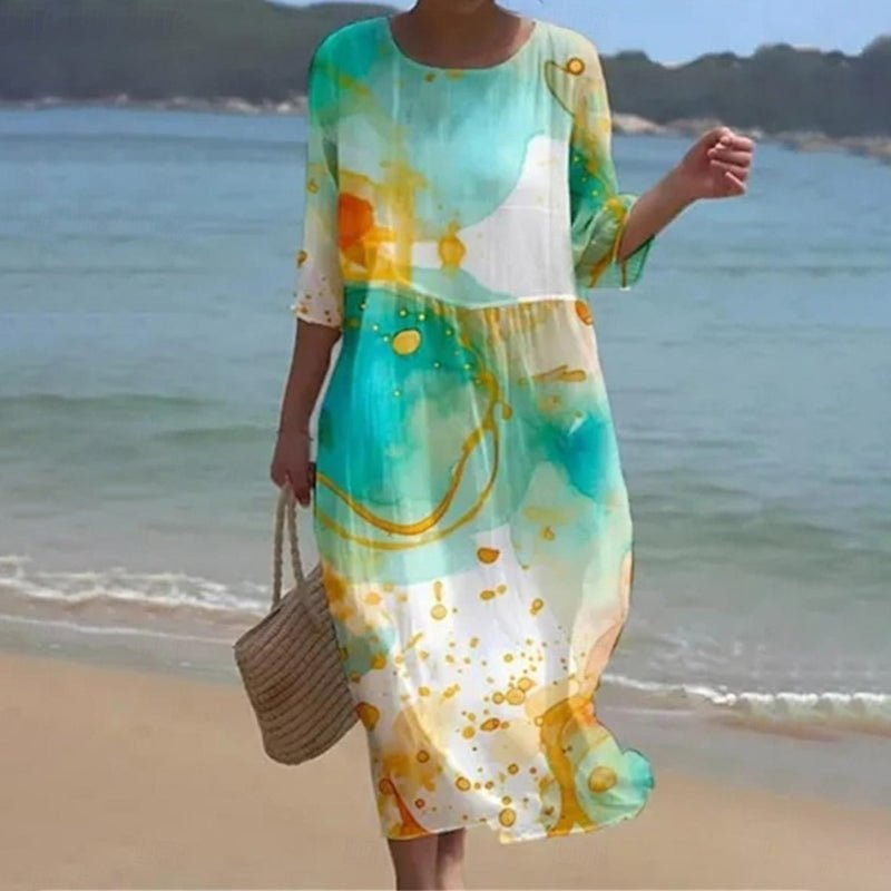 Miranda - Elegante jurk met bloemenprint - bellanza