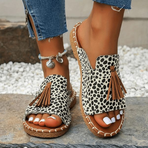 Mireille™ | Orthopedische Dames Sandalen met Boheemse Print - bellanza